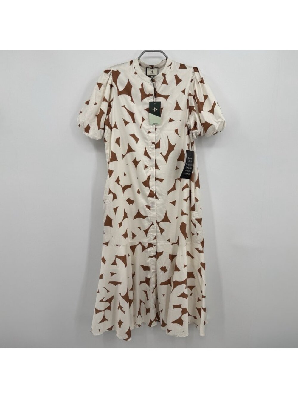 Tuckernuck Honey Petal Lewis Dress size M Maxi Length Button Front Trumpet NWT